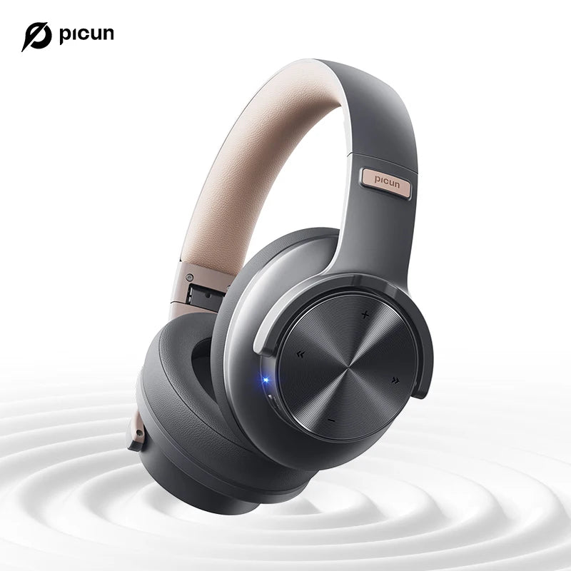 Fones de ouvido Bluetooth Picun B8 com 120 horas de reprodução, modo Bluetooth 3EQ sem fio, baixa latência, chamadas viva-voz, fones de ouvido sobre a orelha