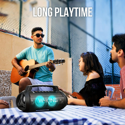 W-KING D10 alto-falante bluetooth portátil, 120W de pico 70W de potência sonora, alto-falante sem fio à prova d'água para uso externo, graves profundos