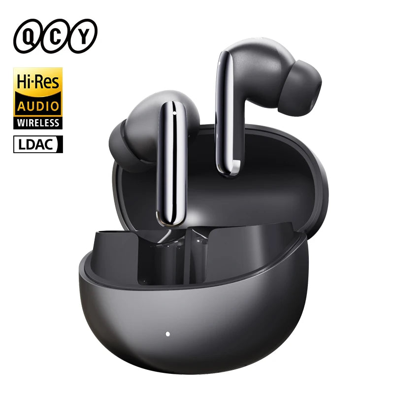fone de ouvido sem fio QCY MeloBuds Pro ANC bluetooth 5.3 áudio de alta resolução com LDAC earbuds com cancelamento de ruído ativo de 46dB headphones