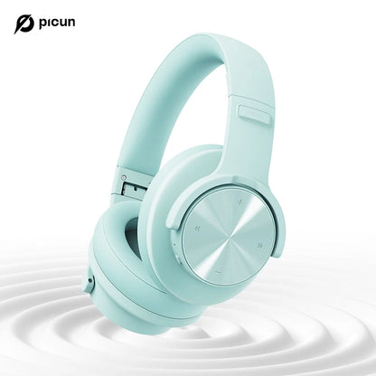 Fones de ouvido Bluetooth Picun B8 com 120 horas de reprodução, modo Bluetooth 3EQ sem fio, baixa latência, chamadas viva-voz, fones de ouvido sobre a orelha