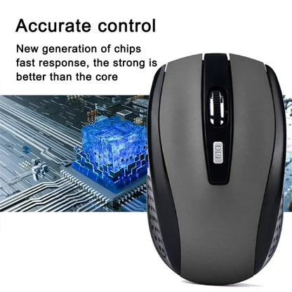 mouse sem fio portátil 2.4G mouse ergonômico óptico para escritório com níveis de DPI ajustáveis até 1600 para notebook, laptop e MacBook