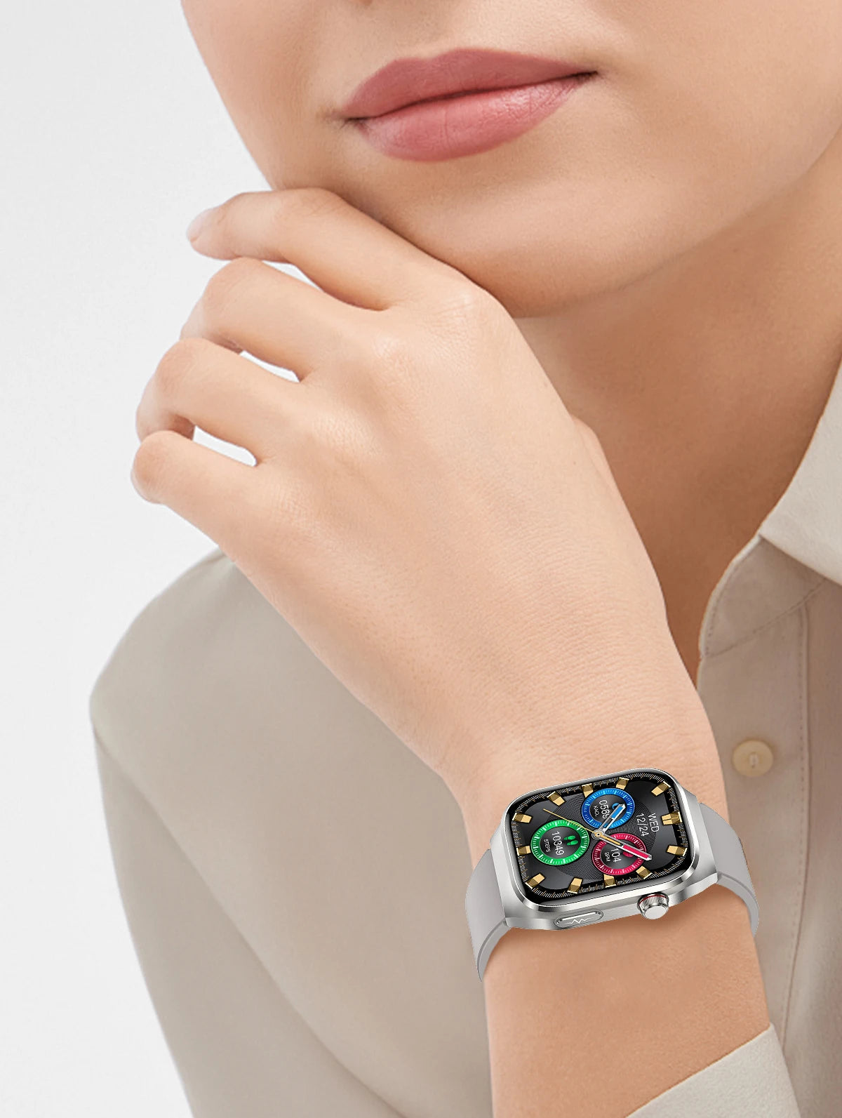 novo smartwatch 2025 ECG+PPG análise precisa de ácido úrico pressão arterial análise corporal de órgãos chamadas em HD