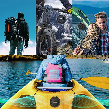 Alto-falante bluetooth portátil à prova d’água, mini speaker sem fio para chuveiro e viagens com subwoofer, ideal para esportes, piscina, praia e trilhas