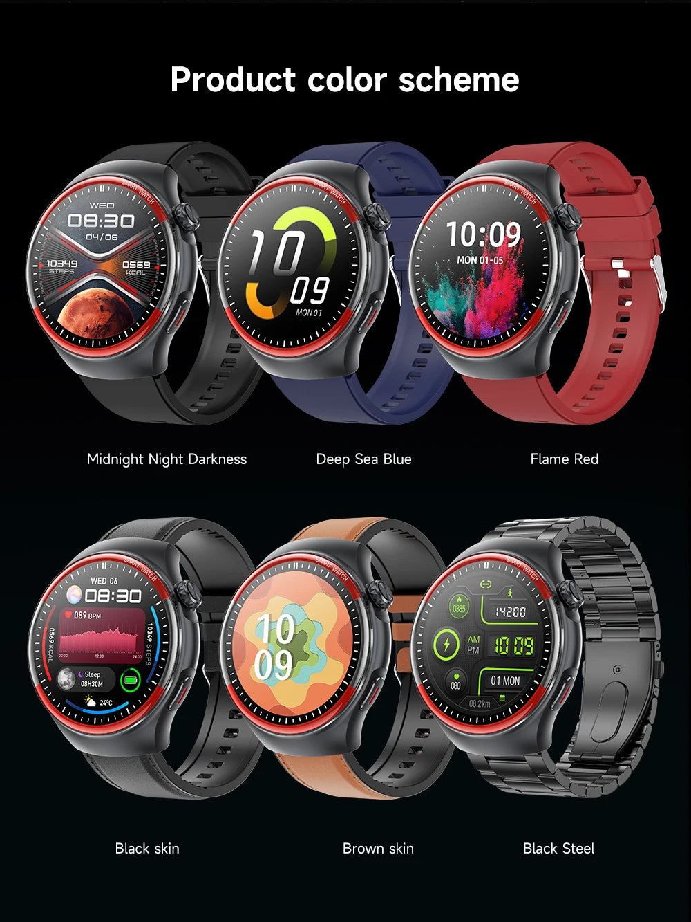 smartwatch para enfermagem e saúde laser cura pressão arterial relógio inteligente masculino frequência cardíaca pulso sono chamadas bluetooth monitor corporal smartwatch