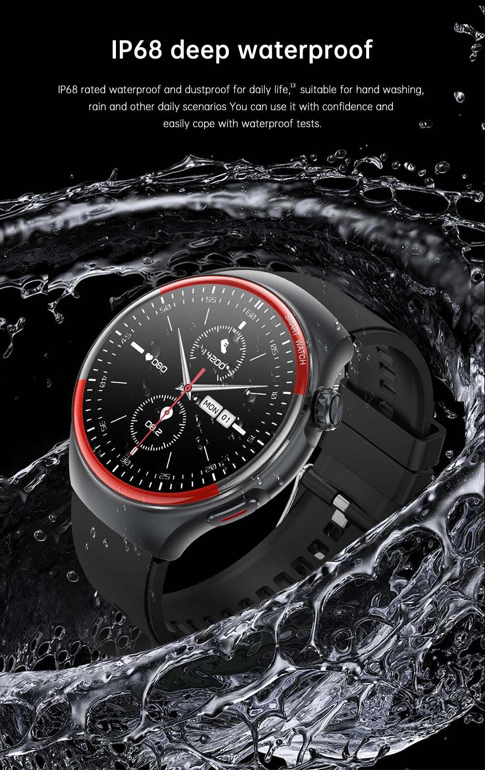 smartwatch para enfermagem e saúde laser cura pressão arterial relógio inteligente masculino frequência cardíaca pulso sono chamadas bluetooth monitor corporal smartwatch