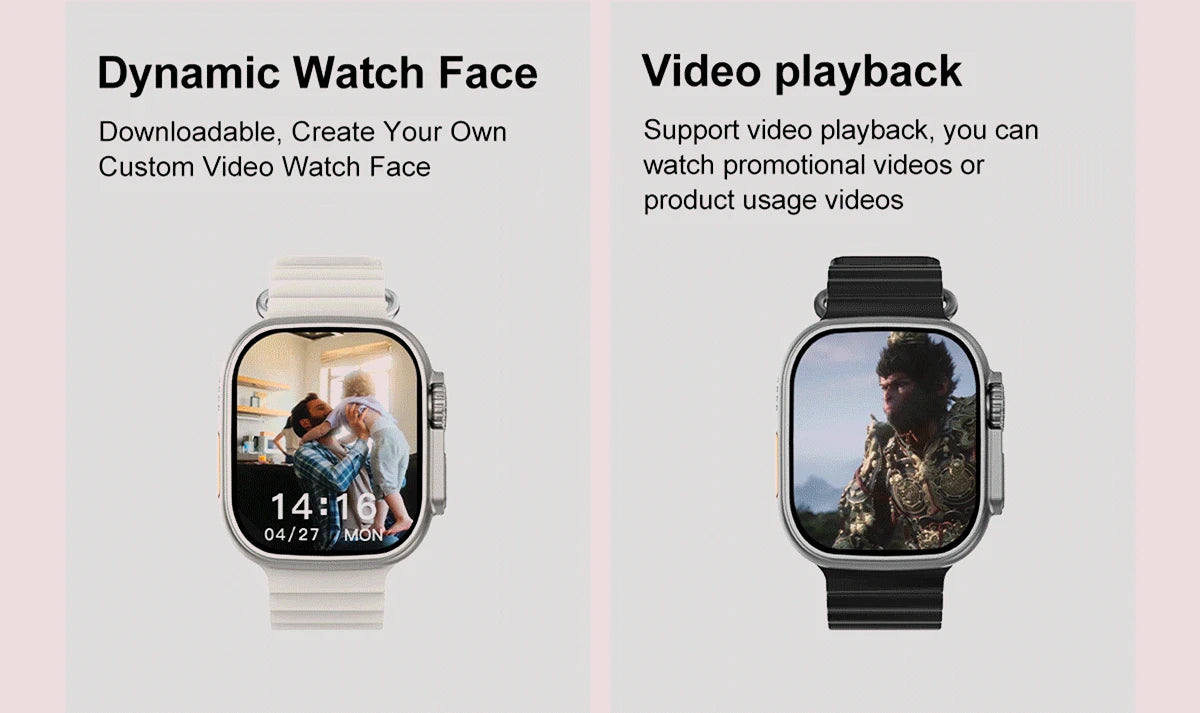 relógio inteligente DT Ultra 3 tela AMOLED 4GB player MP3 MP4 Bluetooth compartilhamento de rede loja de apps ChatGPT IA inteligente