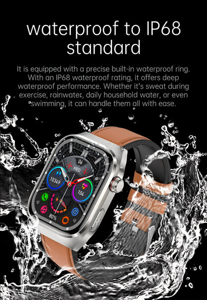 novo smartwatch 2025 ECG+PPG análise precisa de ácido úrico pressão arterial análise corporal de órgãos chamadas em HD