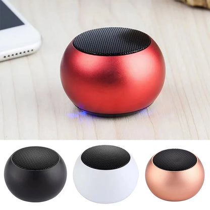 caixa de som bluetooth sem fio 5.3 portátil tws pequena metal aço cinza pesado subwoofer mini estéreo bluetooth para uso ao ar livre