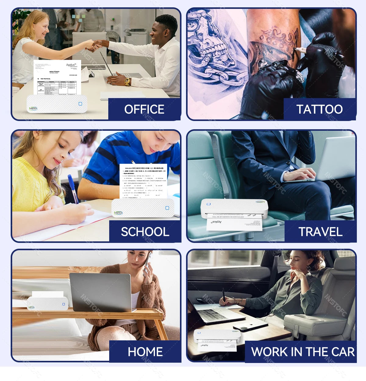 InstoPrint A4 Pro — Impressora Térmica Portátil