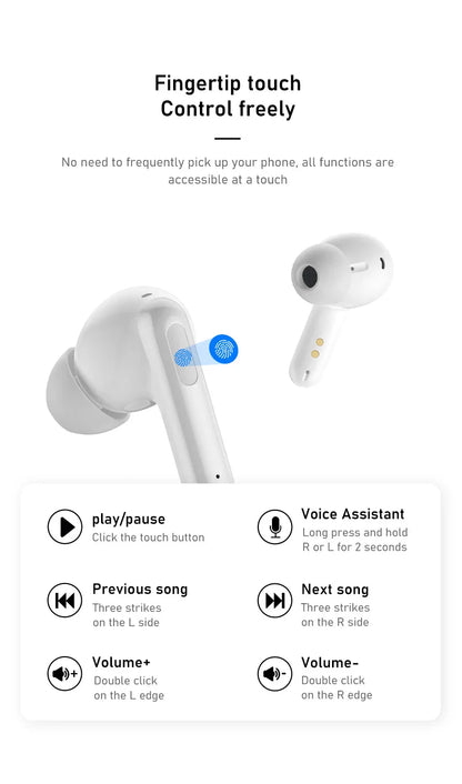 Fone de ouvido inteligente com redução de ruído Sony LX102 Fones de ouvido Bluetooth sem fio