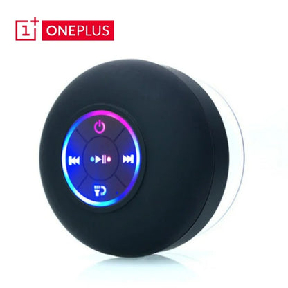 oneplus caixa de som bluetooth à prova d’água para banheiro com led ventosa grande mini portátil alto-falante estéreo para esportes ao ar livre