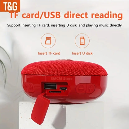 tg352 caixa de som bluetooth portátil à prova d'água para uso externo com suporte a chamadas viva-voz / cartão  com som estéreo e pareamento tws