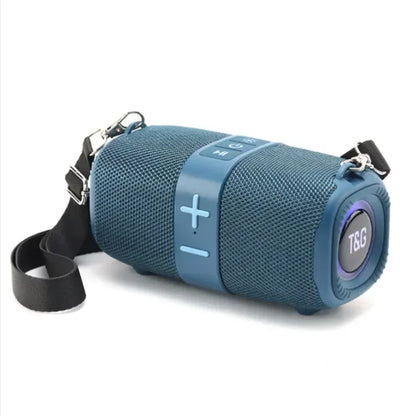 Caixa de som Bluetooth portátil T\&G TG667 com luz de led