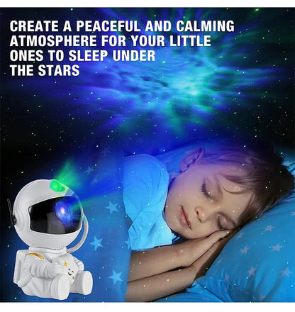 Luminária Projetor Astronauta XMSJ – Luz Noturna Galáxia e Nebulosa, Decorativa e Relaxante
