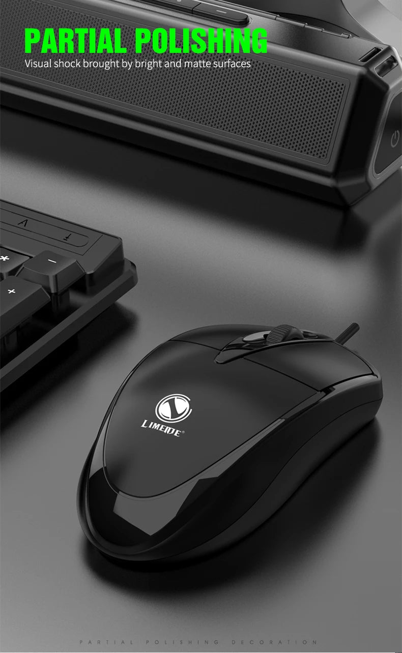 mouse com fio 301 para escritório e jogos para computador desktop, laptop e uso empresarial mouse óptico USB