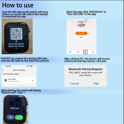 ChiBear P51 Smartwatch 2025 — Tecnologia de ponta no seu pulso!