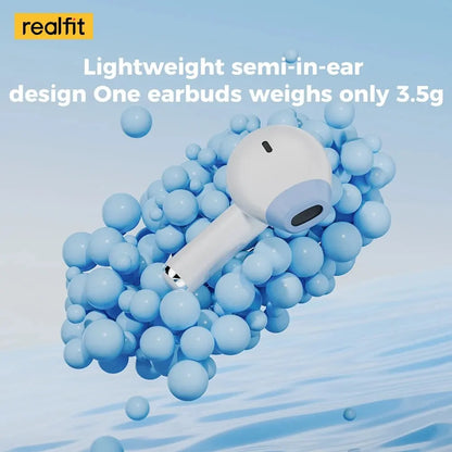 Fone de Ouvido Bluetooth Realfit F2 – Qualidade Hi-Fi Excelente, Fones TWS Sem Fio