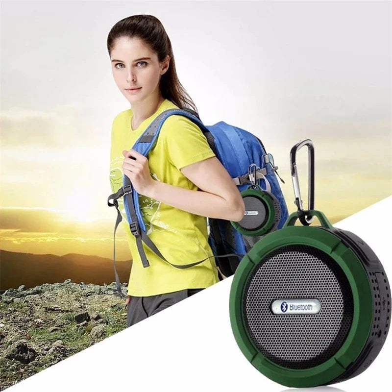 Alto-falante bluetooth portátil à prova d’água, mini speaker sem fio para chuveiro e viagens com subwoofer, ideal para esportes, piscina, praia e trilhas