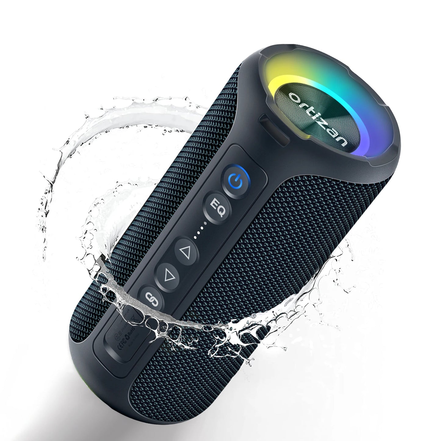 Caixa de Som Bluetooth Ortizan – 40W com Graves Reforçados, Portátil, Sem Fio, para Uso Externo, 30 Horas de Reprodução, À Prova d’Água IPX7, Bluetooth 5.3, Ideal para Banho