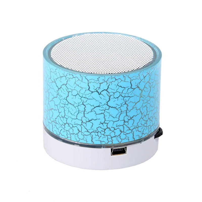 A9 Caixa de Som Bluetooth Sem Fio Colorida e Deslumbrante Mini Portátil para Exteriores Subwoofer Caixa de Som Musical para Celular Cartão TF PC
