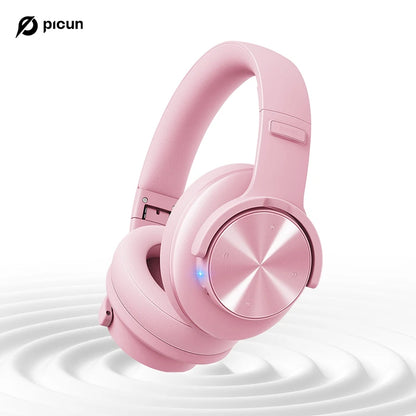 Fones de ouvido Bluetooth Picun B8 com 120 horas de reprodução, modo Bluetooth 3EQ sem fio, baixa latência, chamadas viva-voz, fones de ouvido sobre a orelha