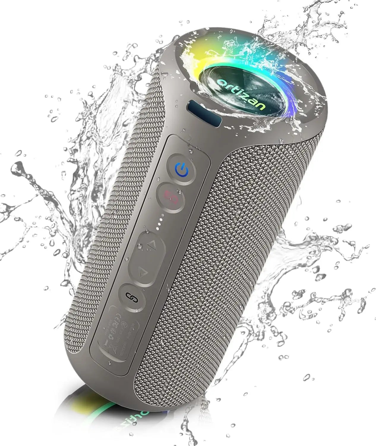 Caixa de Som Bluetooth Ortizan – 40W com Graves Reforçados, Portátil, Sem Fio, para Uso Externo, 30 Horas de Reprodução, À Prova d’Água IPX7, Bluetooth 5.3, Ideal para Banho