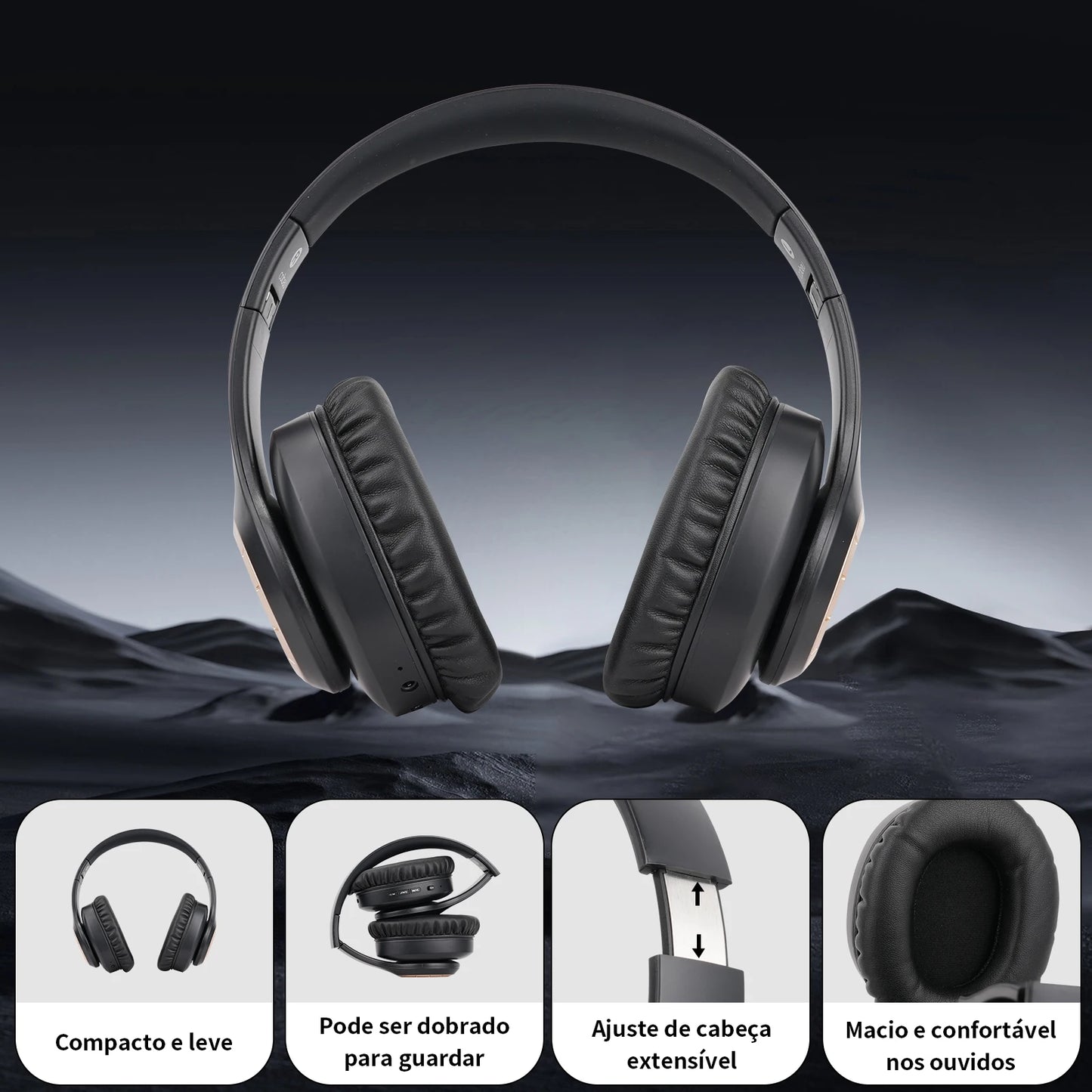 Fones de Ouvido Sem Fio Bluetooth de Alta Qualidade