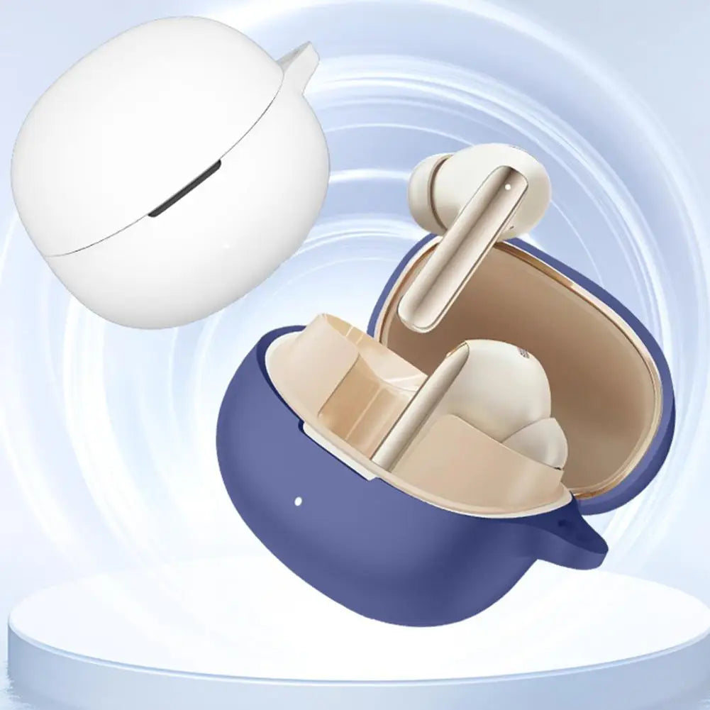 capa de fone de ouvido QCY Melobuds Pro bluetooth capa de silicone antiderrapante à prova de poeira estojo de carregamento capa de silicone