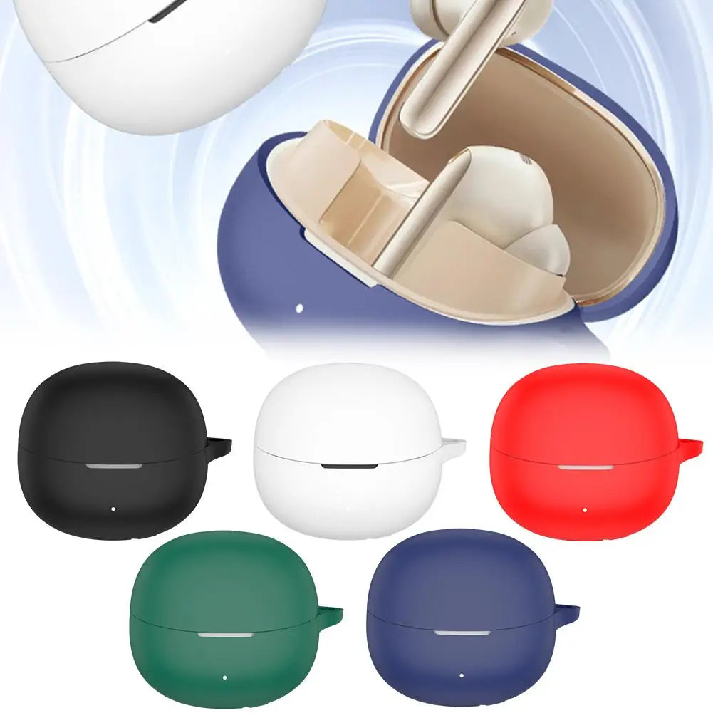 capa de fone de ouvido QCY Melobuds Pro bluetooth capa de silicone antiderrapante à prova de poeira estojo de carregamento capa de silicone
