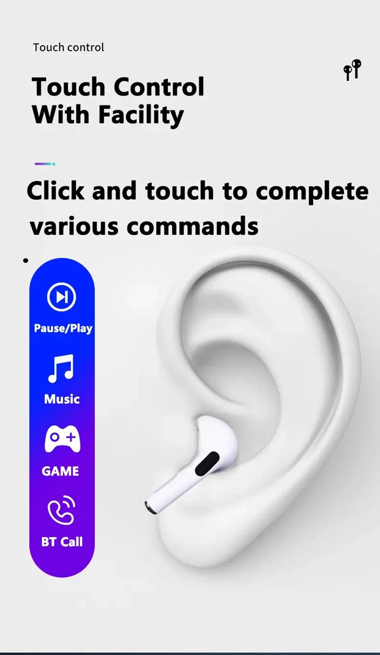 Fones de ouvido Bluetooth Air Pro originais