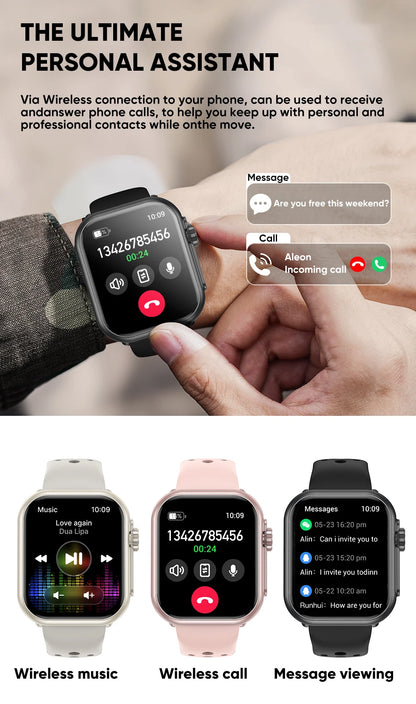 Apple Watch Ultra 2 masculino feminino pulseira inteligente bateria de 1000mAh GPS tela AMOLED chamadas por Bluetooth esportivo à prova d'água