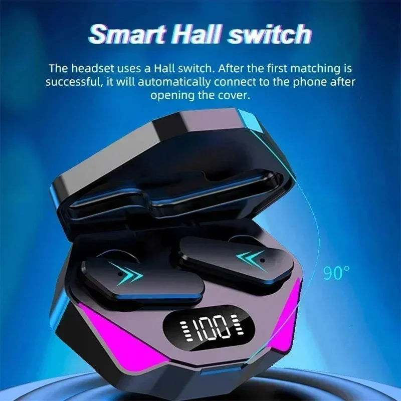 x15 fones gamer tws bluetooth sem fio com microfone áudio com graves posicionamento sonoro som estéreo 9d fone hifi para jogos