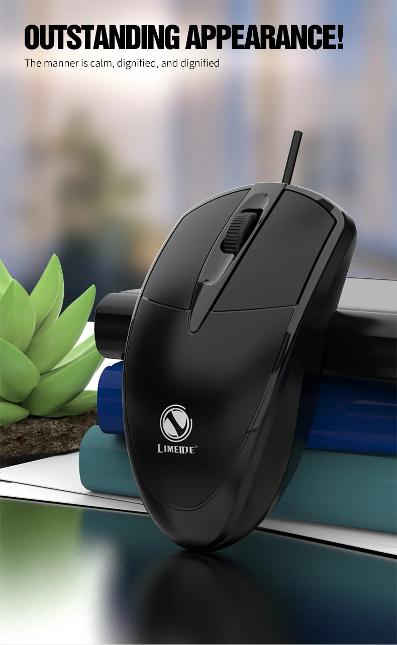 mouse com fio 301 para escritório e jogos para computador desktop, laptop e uso empresarial mouse óptico USB