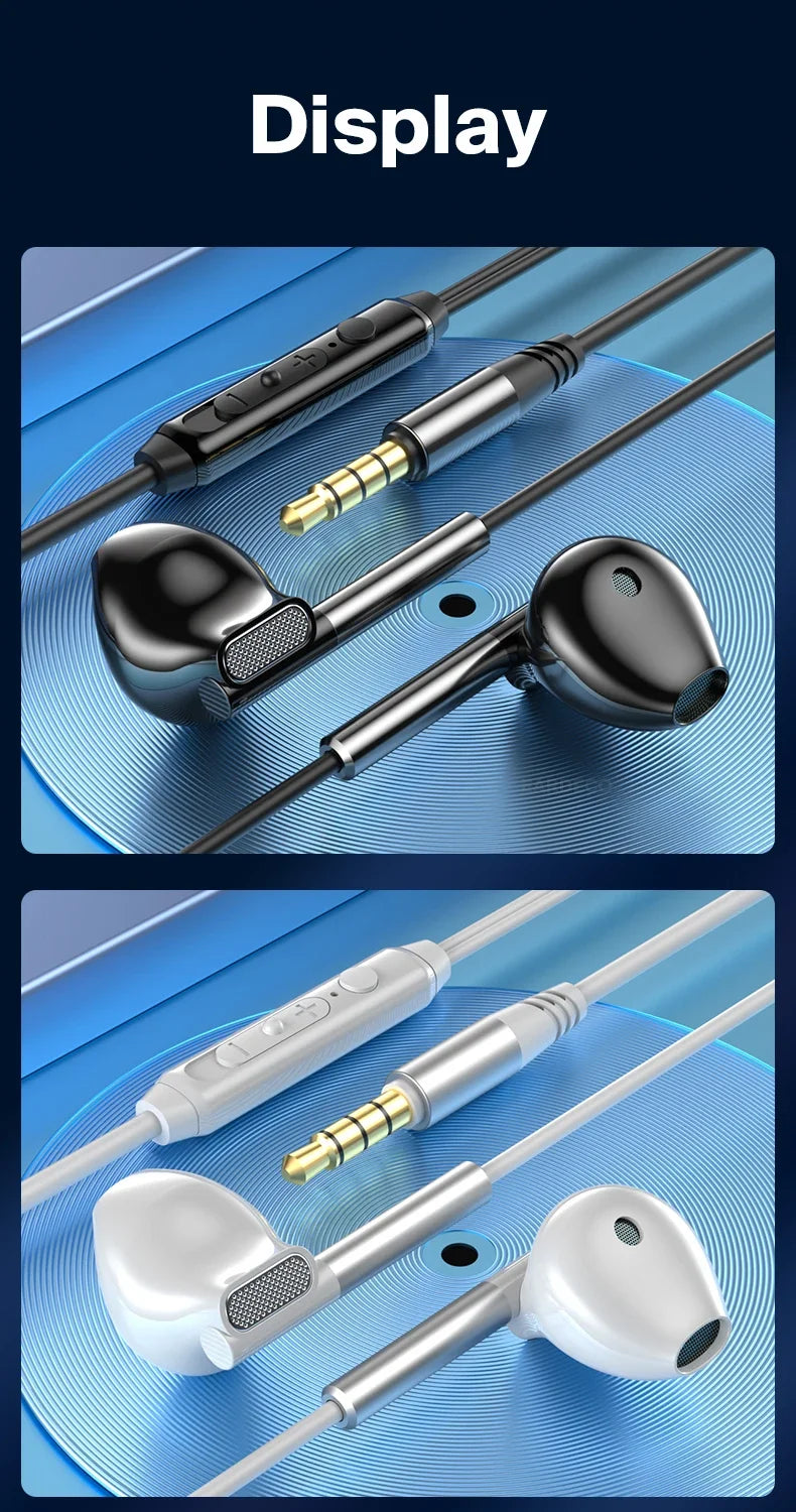 Fone de ouvido com cancelamento de ruído EARDECO 3,5 mm/tipo C