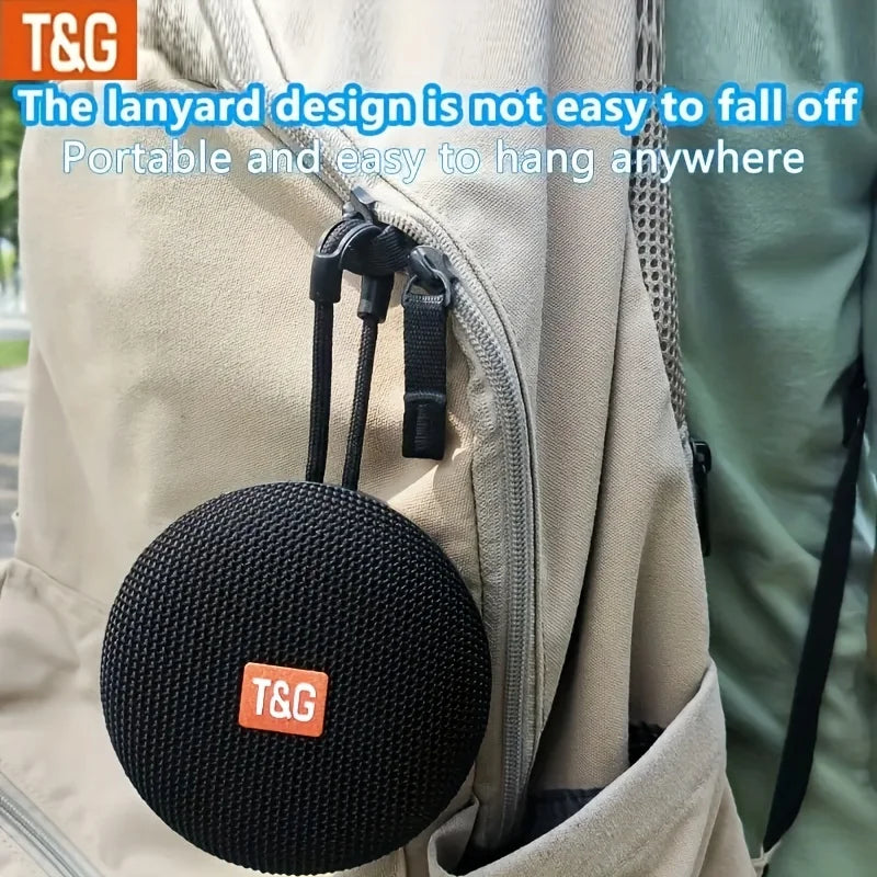 tg352 caixa de som bluetooth portátil à prova d'água para uso externo com suporte a chamadas viva-voz / cartão  com som estéreo e pareamento tws
