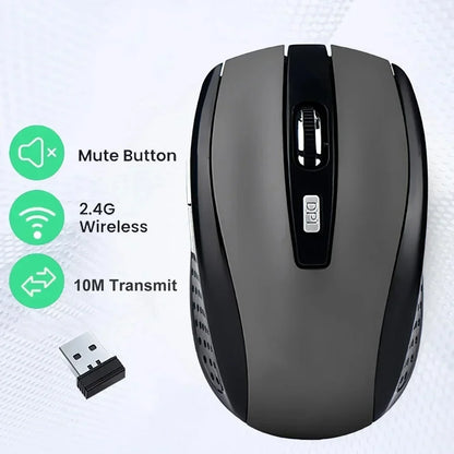mouse sem fio portátil 2.4G mouse ergonômico óptico para escritório com níveis de DPI ajustáveis até 1600 para notebook, laptop e MacBook