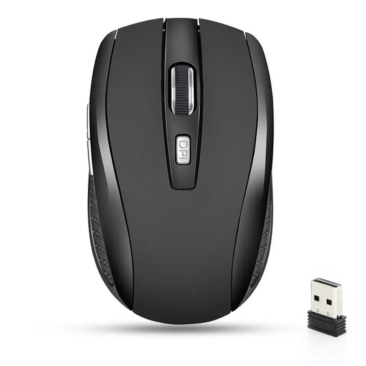 mouse sem fio portátil 2.4G mouse ergonômico óptico para escritório com níveis de DPI ajustáveis até 1600 para notebook, laptop e MacBook