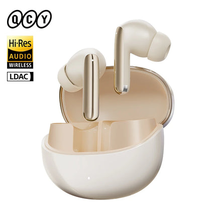 fone de ouvido sem fio QCY MeloBuds Pro ANC bluetooth 5.3 áudio de alta resolução com LDAC earbuds com cancelamento de ruído ativo de 46dB headphones