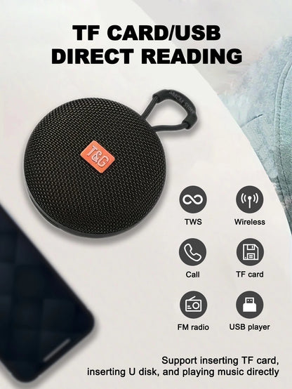 tg352 caixa de som bluetooth portátil à prova d'água para uso externo com suporte a chamadas viva-voz / cartão  com som estéreo e pareamento tws