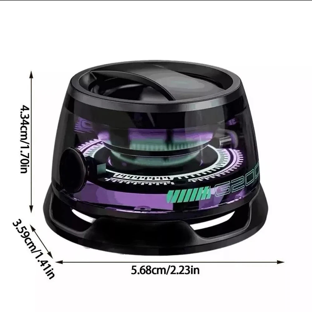 novo alto-falante bluetooth com luz multicolorida rgb e suporte magnético para celular alto-falante estéreo mini para viagem com luz rgb