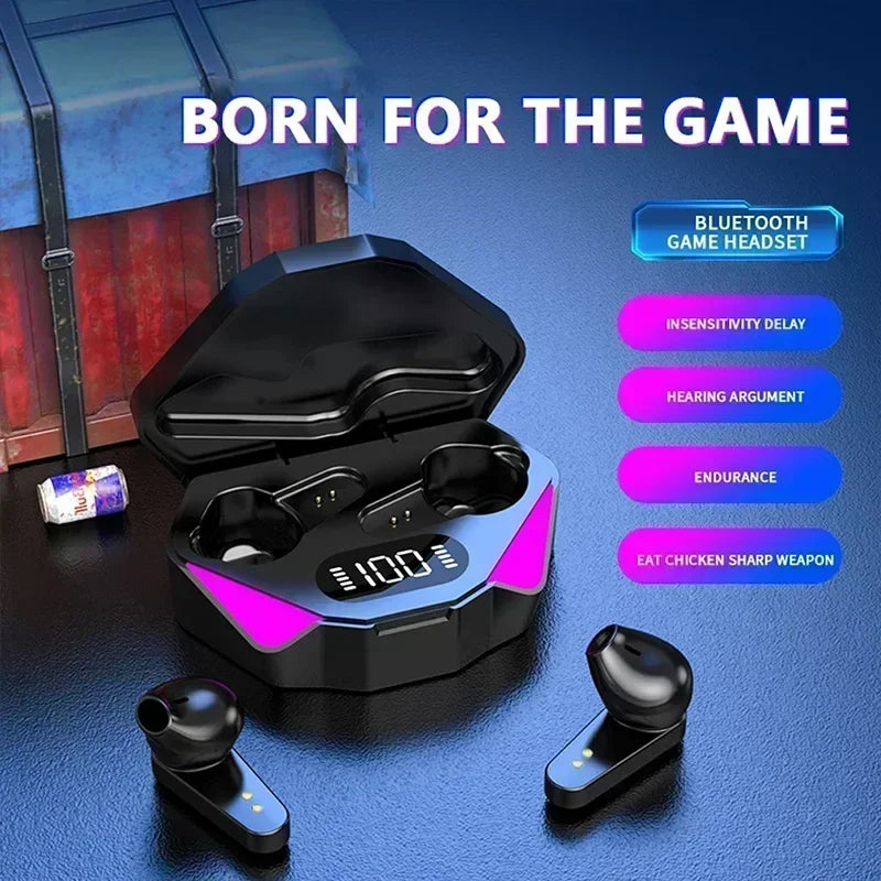 x15 fones gamer tws bluetooth sem fio com microfone áudio com graves posicionamento sonoro som estéreo 9d fone hifi para jogos