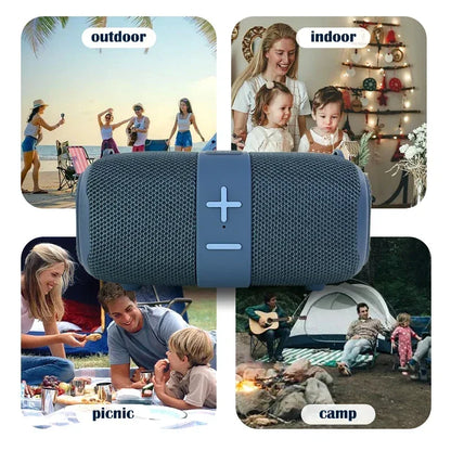Caixa de som Bluetooth portátil T\&G TG667 com luz de led