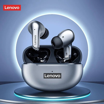 Fone de Ouvido Sem Fio Bluetooth Lenovo LP5 Original TWS com Longa Duração de Bateria, Fone Esportivo, Modo Duplo para Jogos, Chamada em HD, com Microfone.