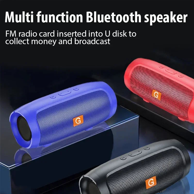 Caixas de Som Bluetooth Portáteis com Subwoofer