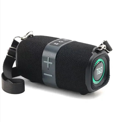 Caixa de som Bluetooth portátil T\&G TG667 com luz de led