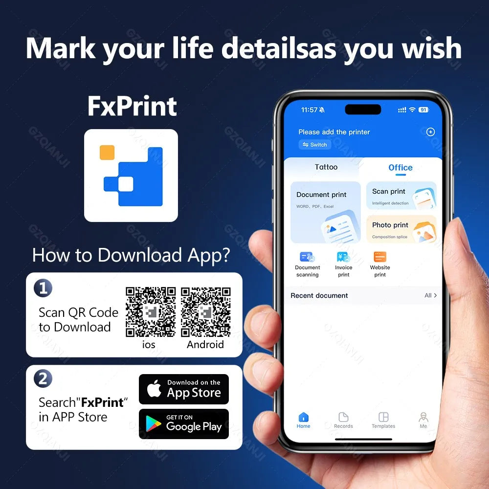 InstoPrint A4 Pro — Impressora Térmica Portátil