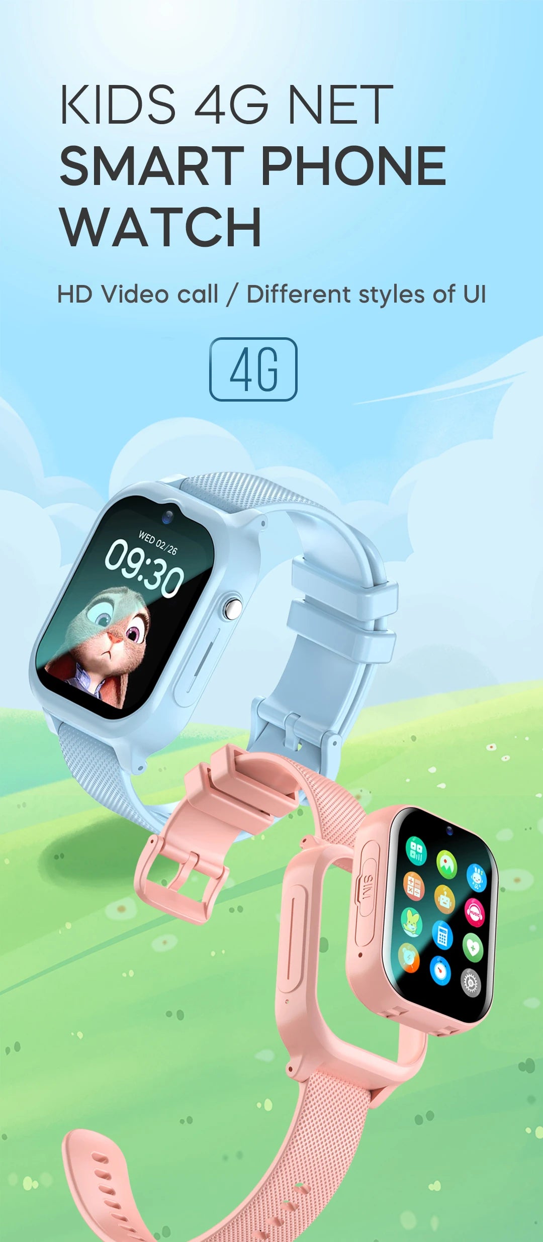 New Kids Smart Watch 4G — O relógio que cuida do seu filho com tecnologia e diversão!