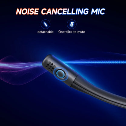 Fones de Ouvido Gamer Kofire UG-05 Headset Sem Fio 2.4G BT5.0 com Microfone, Luz RGB, Vibração, Fone Bluetooth para PS4 PS5 PC Switch