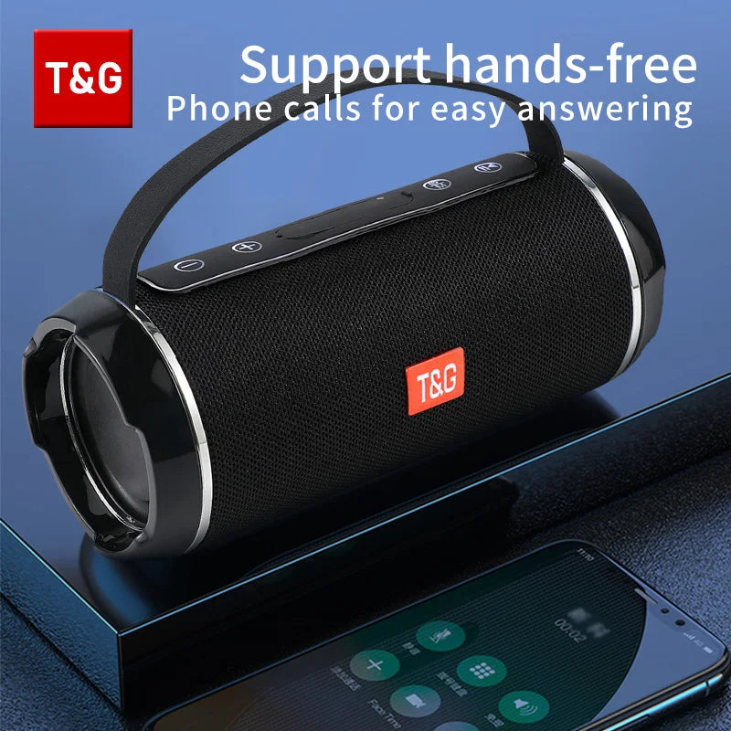 caixa de som bluetooth tg116c caixa de som portátil sem fio potente alto-falante externo com subwoofer centro musical tipo boom box