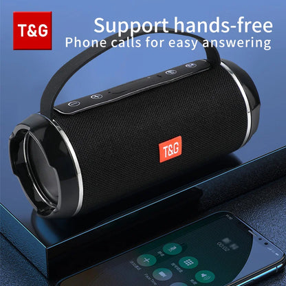 caixa de som bluetooth tg116c caixa de som portátil sem fio potente alto-falante externo com subwoofer centro musical tipo boom box